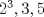 TEX: $2^3,3,5$