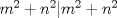 TEX: $\ m^2+n^2|m^2+n^2$