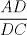 TEX: $\dfrac{DC}{AD}$