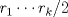 TEX: $r_1\cdots r_k/2$