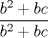 TEX: $\displaystyle \frac{b^2+bc}{b^2+bc}$