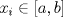 TEX: $x_i\in[a,b]$