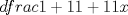 TEX: $dfrac{1}+1{1}+1{1}x$