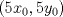 TEX: $(5x_0,5y_0)$