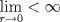 TEX: $\displaystyle \lim_{r\to 0}<\infty$