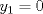 TEX: $y_{1} = 0$