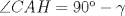 TEX: $\angle CAH=90-\gamma$