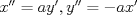 TEX: $x''=ay',y''=-ax'$