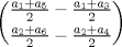 TEX: $$\dbinom{\frac{a_{1}+a_{5}}{2}-\frac{a_{1}+a_{3}}{2}}{\frac{a_{2}+a_{6}}{2}-\frac{a_{2}+a_{4}}{2}}$$