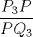 TEX: $\dfrac{P_3P}{PQ_3}$