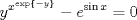 TEX: \[<br />y^{x^{\exp \left\{ { - y} \right\}} }  - e^{\sin x}  = 0<br />\]<br />