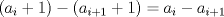 TEX: $(a_i+1)-(a_{i+1}+1)=a_i-a_{i+1}$