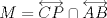 TEX: $M=\overleftrightarrow{CP}\cap\overleftrightarrow{AB}$