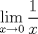 TEX: $\displaystyle\lim_{x \rightarrow 0}\dfrac{1}{x}$