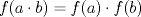 TEX: $f(a\cdot b)=f(a)\cdot f(b)$