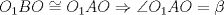 TEX: $O_1BO\cong O_1AO\Rightarrow \angle{O_1AO}=\beta$