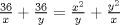 TEX: $\frac{36}{x}+\frac{36}{y}=\frac{x^2}{y}+\frac{y^2}{x}$