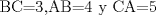 TEX: BC=3,AB=4 y CA=5