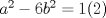 TEX: $\ a^2-6b^2=1  (2) $