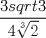 TEX:  $\dfrac{3{sqrt{3}}}{4\sqrt[3]{2}}$