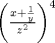 TEX: $\left(\frac{x+\frac{1}{y}}{z^2}\right)^4$