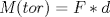 TEX: $M (tor) = F * d$