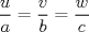 TEX: $\dfrac{u}{a}=\dfrac{v}{b}=\dfrac{w}{c}$