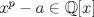 TEX: $x^p-a\in\mathbb{Q}[x]$