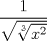 TEX: $\dfrac{1}{\sqrt{\sqrt[3]{x^2}}}$