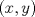 TEX: $(x, y)$