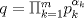 TEX: $q=\Pi_{k=1}^m p_k^{\alpha_k}$