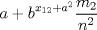 TEX: ${a+b}^{x_{12}+a^2}\dfrac{m_2}{n^2}$