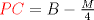 TEX: ${\color{red}PC}=B-\frac{M}{4}$