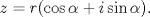 TEX: $z=r(\cos \alpha + i\sin \alpha).$