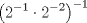 TEX: \[<br />\left( {2^{ - 1}  \cdot 2^{ - 2} } \right)^{ - 1} <br />\]<br />