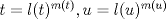 TEX: $t=l(t)^{m(t)},u=l(u)^{m(u)}$