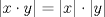 TEX: \[<br />\left| {x \cdot y} \right| = \left| x \right| \cdot \left| y \right|<br />\]<br />